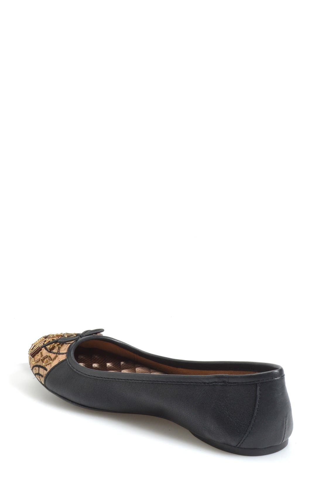 Børn 'Karmina' Embellished Cap Toe Ballet Flat, Alternate, color, 