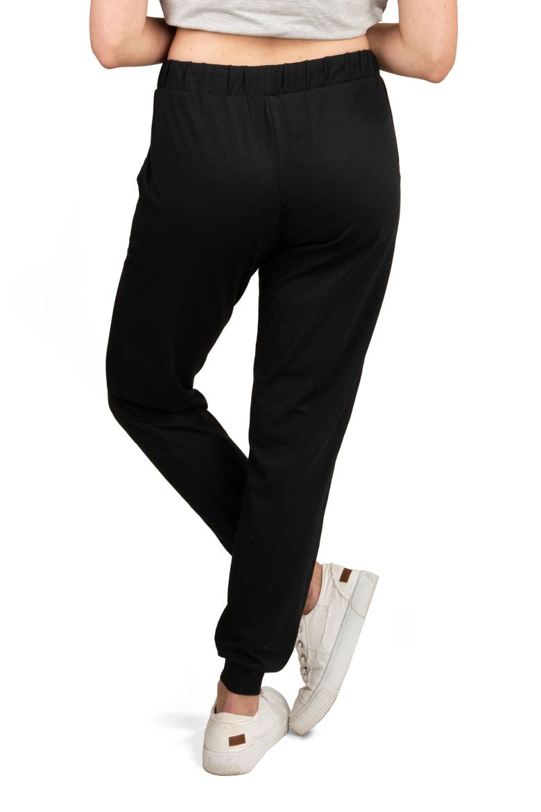 Maternity Lounge Joggers, Alternate, color, BLACK