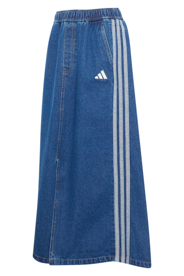 Denim Maxi Skirt, Alternate, color, PRELOVED INK