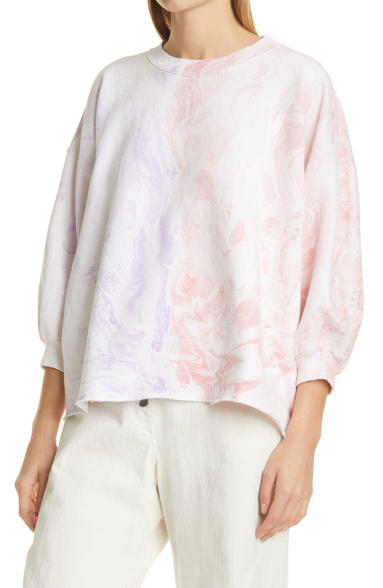 Rachel Comey Fond Swirl Print Sweatshirt, Alternate, color,