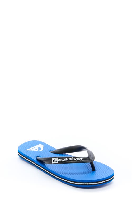 Shop Quiksilver Kids' Moncata Core Flip Flop In Imperial Blue