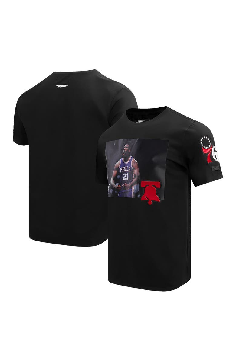 PRO STANDARD Men's Pro Standard Joel Embiid Black Philadelphia 76ers Player Unguardable T-Shirt, Alternate, color, Black