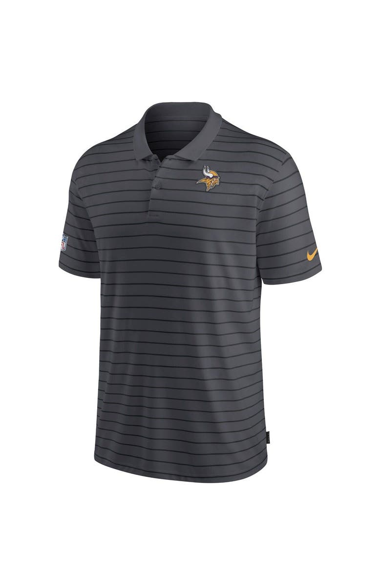 Nike Men's Nike Charcoal Minnesota Vikings Sideline Victory Coaches Performance Polo, Alternate, color, 