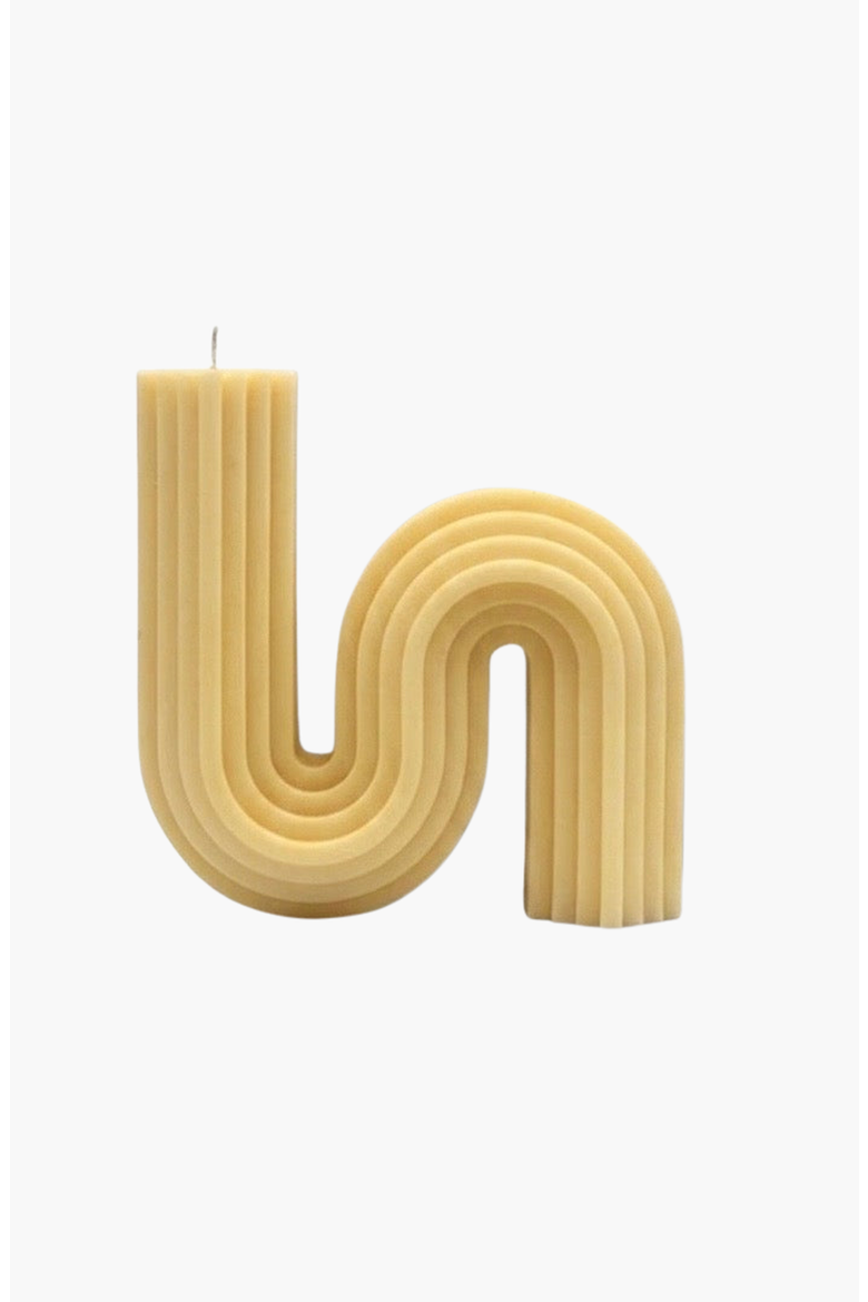 70s Glow Candle, Main, color, Ivory