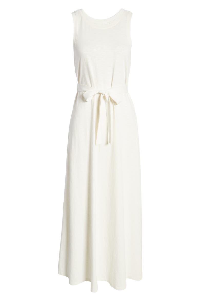 Sleeveless Organic Cotton Knit Maxi Dress, Alternate, color, IVORY