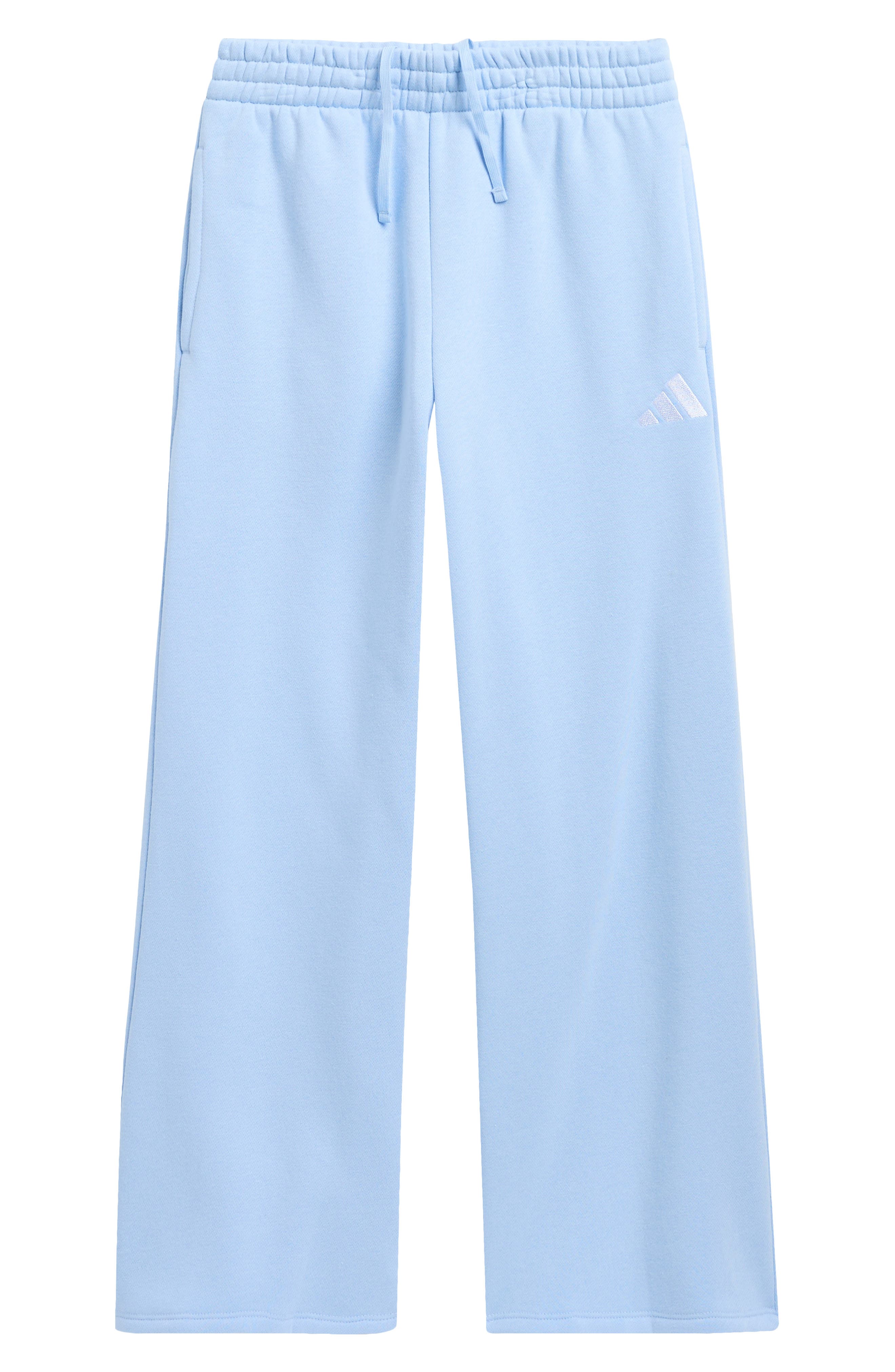adidas Kids' Fleece Wide Leg Pants