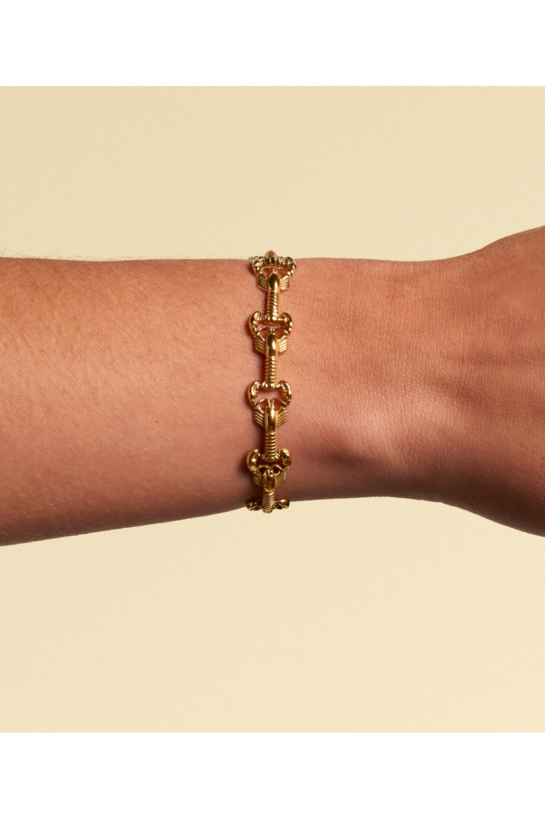 Lobster Bracelet, Alternate, color, Gold