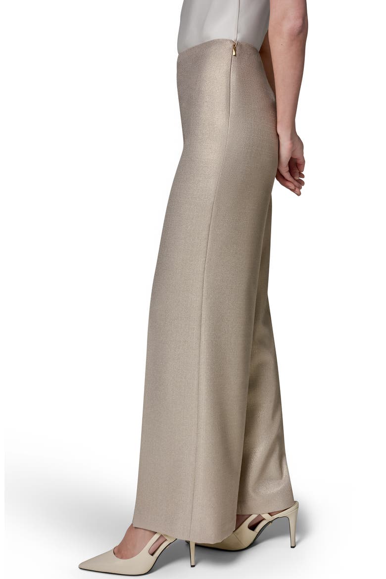 Wide Leg High Waist Pants, Alternate, color, LT FAWN/ GO
