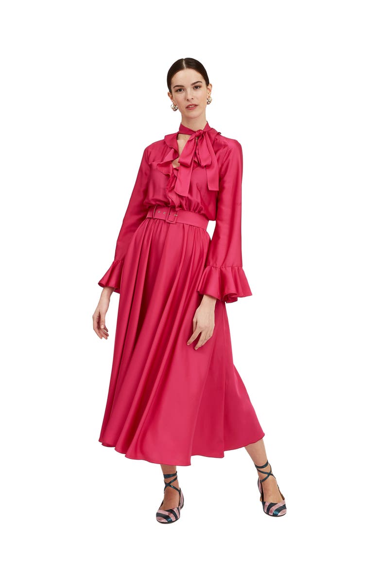 La DoubleJ Baby Dress Solid Cyclamen, Main, color, 