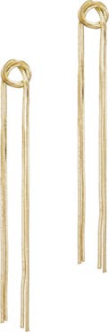 Adornia Knotted Rope Chain Drop Earrings