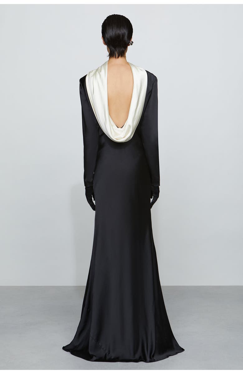 Et Ochs Allegra Gown, Alternate, color, Black/Ivory