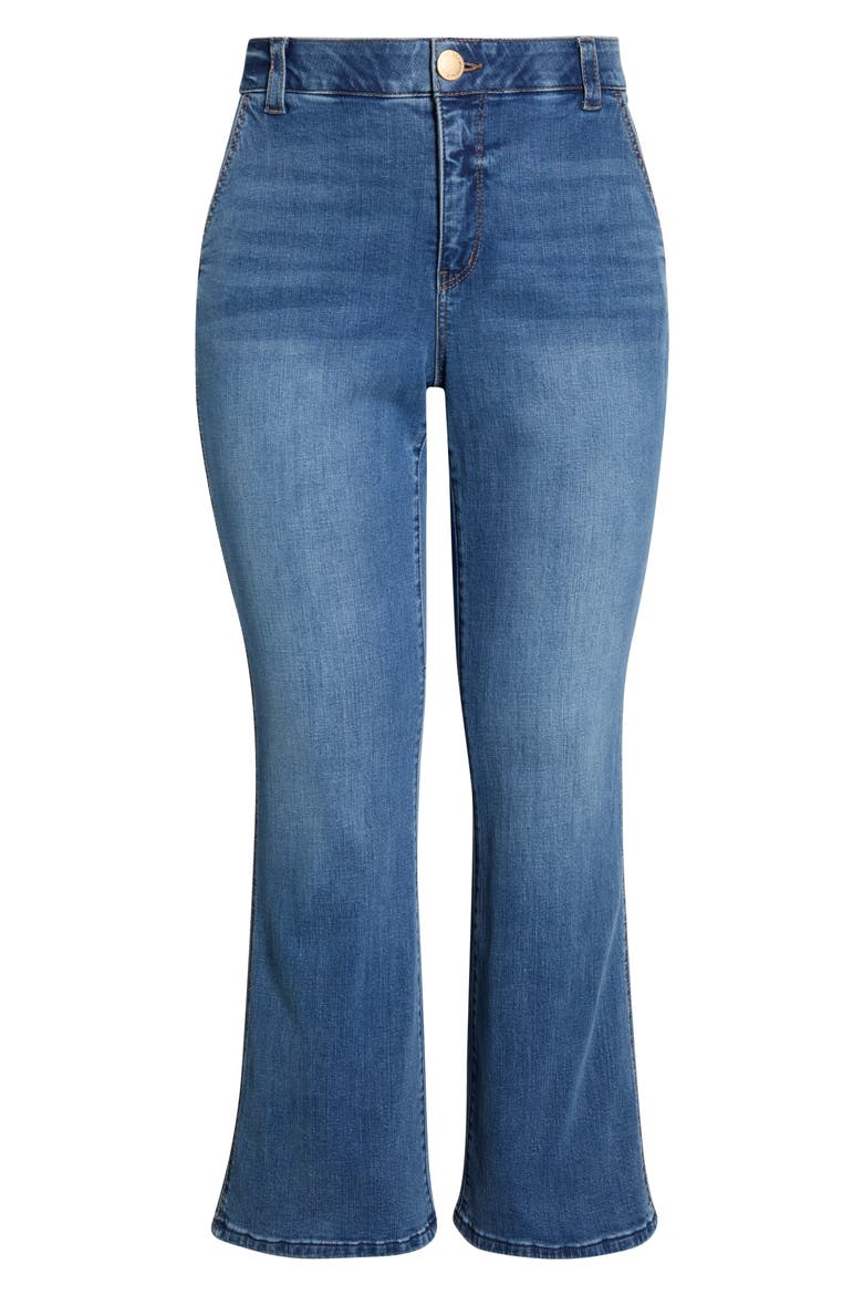 High Waist Bootcut Jeans, Alternate, color, MID BLUE