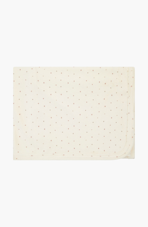 Girls Velour Dot Pattern Wrap Blanket
