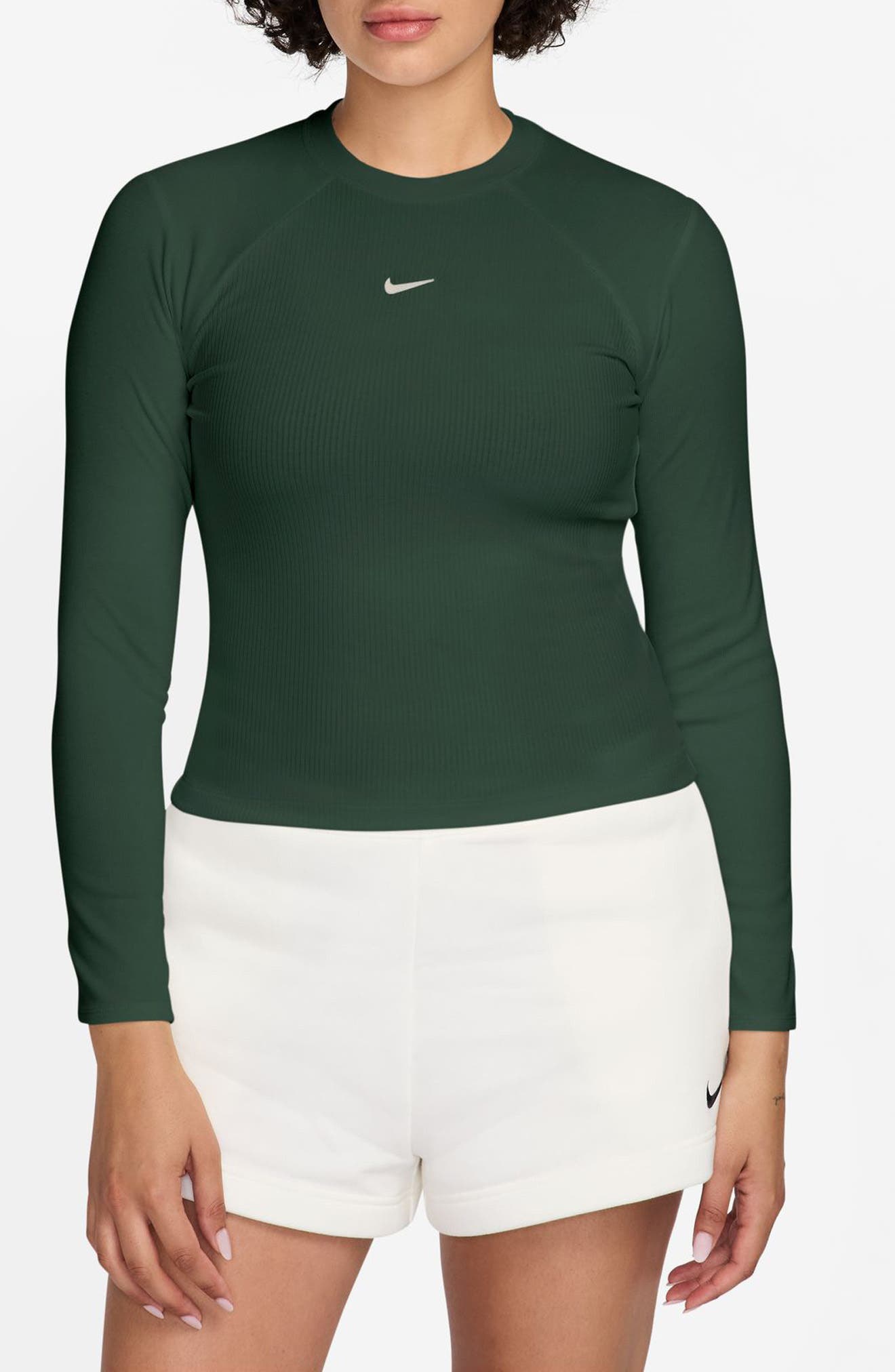 nike rib long sleeve top
