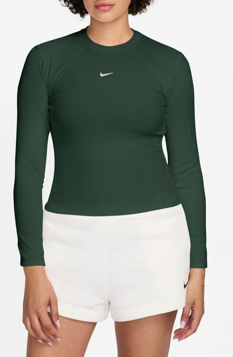 Chill Raglan Sleeve Rib & Jersey Top