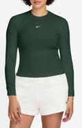 Nike Chill Raglan Sleeve Rib & Jersey Top