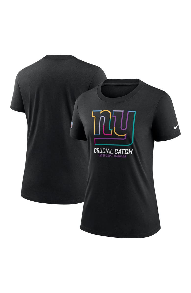 Nike Women's Nike Black New York Giants 2024 NFL Crucial Catch Tri-Blend T-Shirt, Main, color,