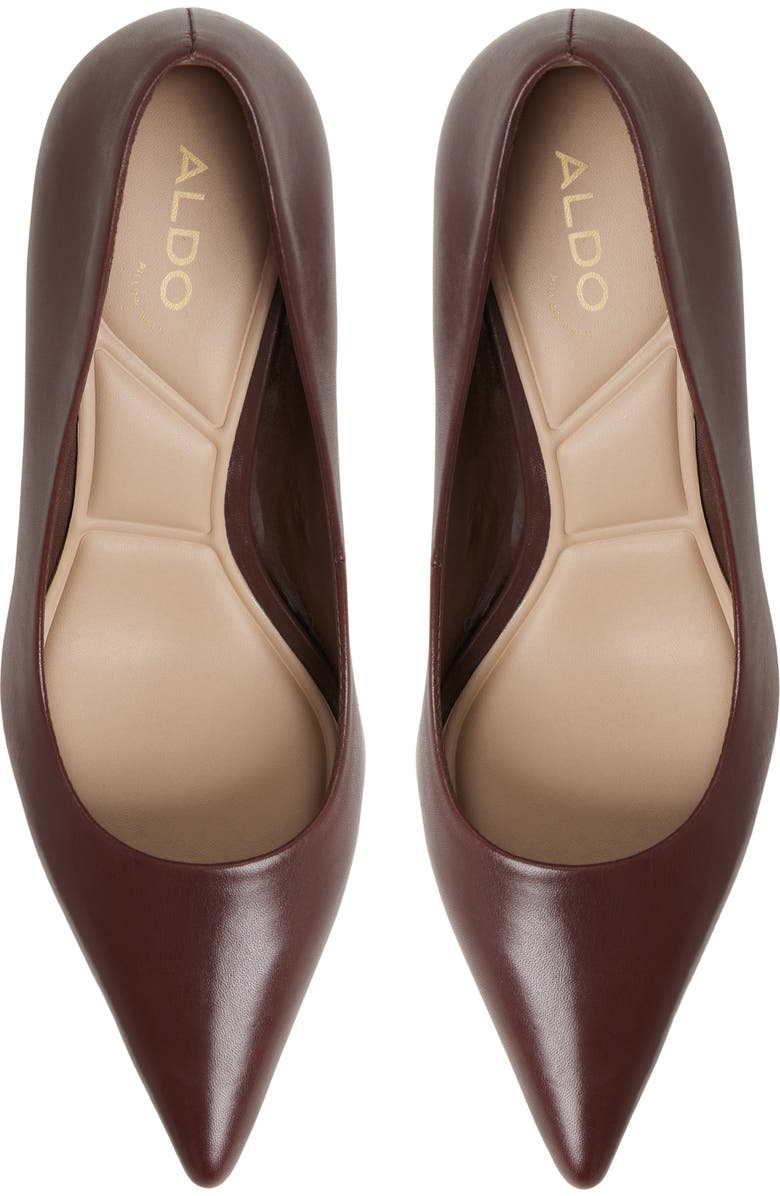 ALDO Verone Pointed Toe Pump, Alternate, color, Dark Brown