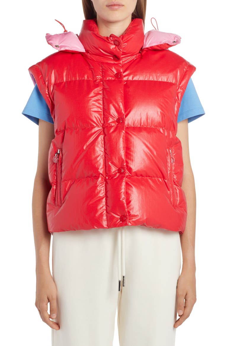 Mauleon Convertible Down Jacket, Alternate, color, RED