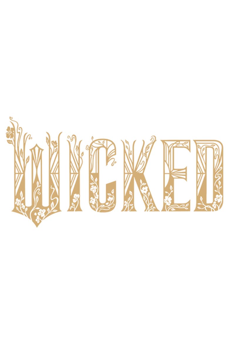 Girl's Wicked For Good Official Floral Logo  Graphic T-Shirt, Alternate, color, White