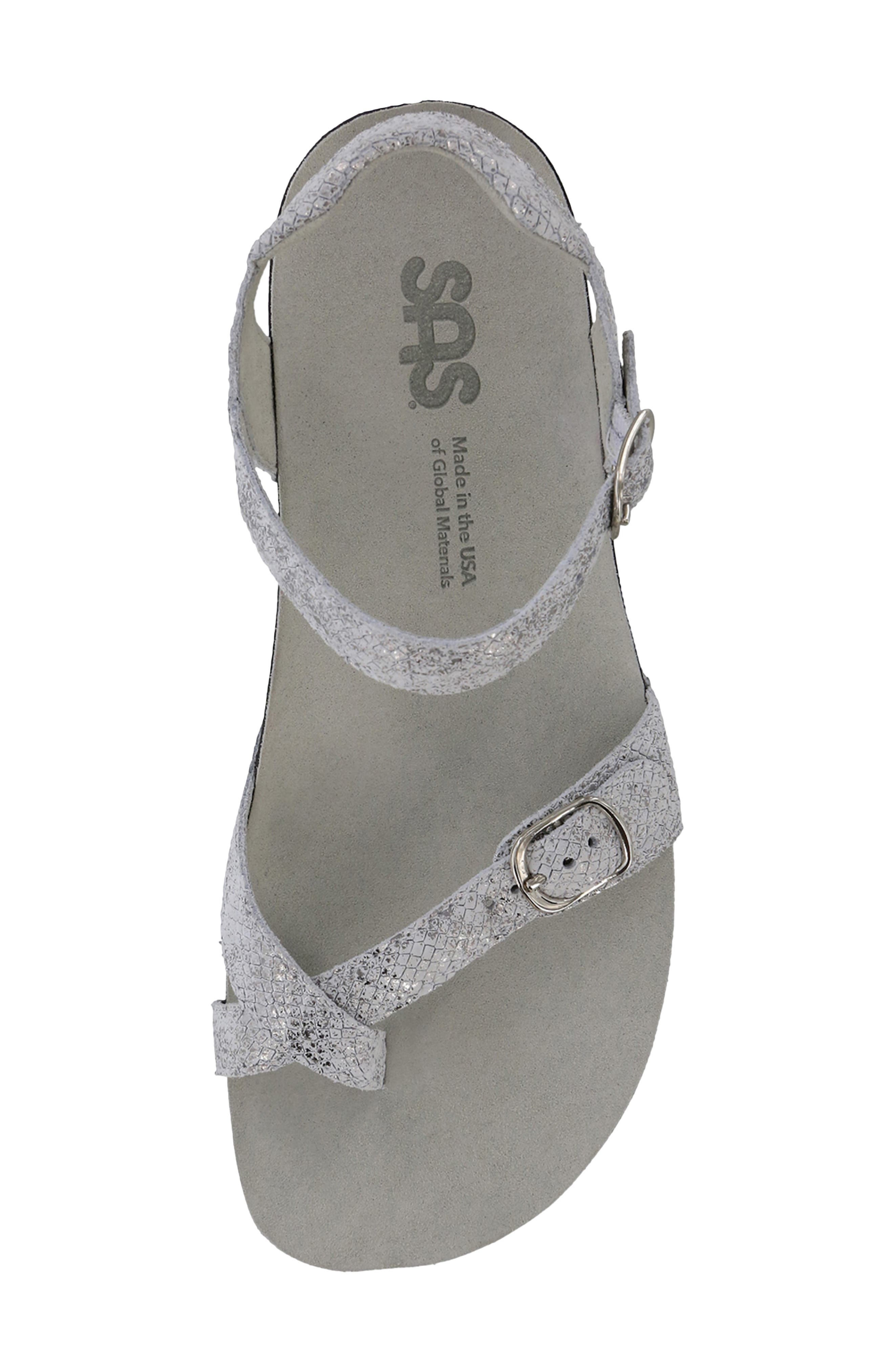 Pampa Wedge Sandal, Alternate, color, PLATA