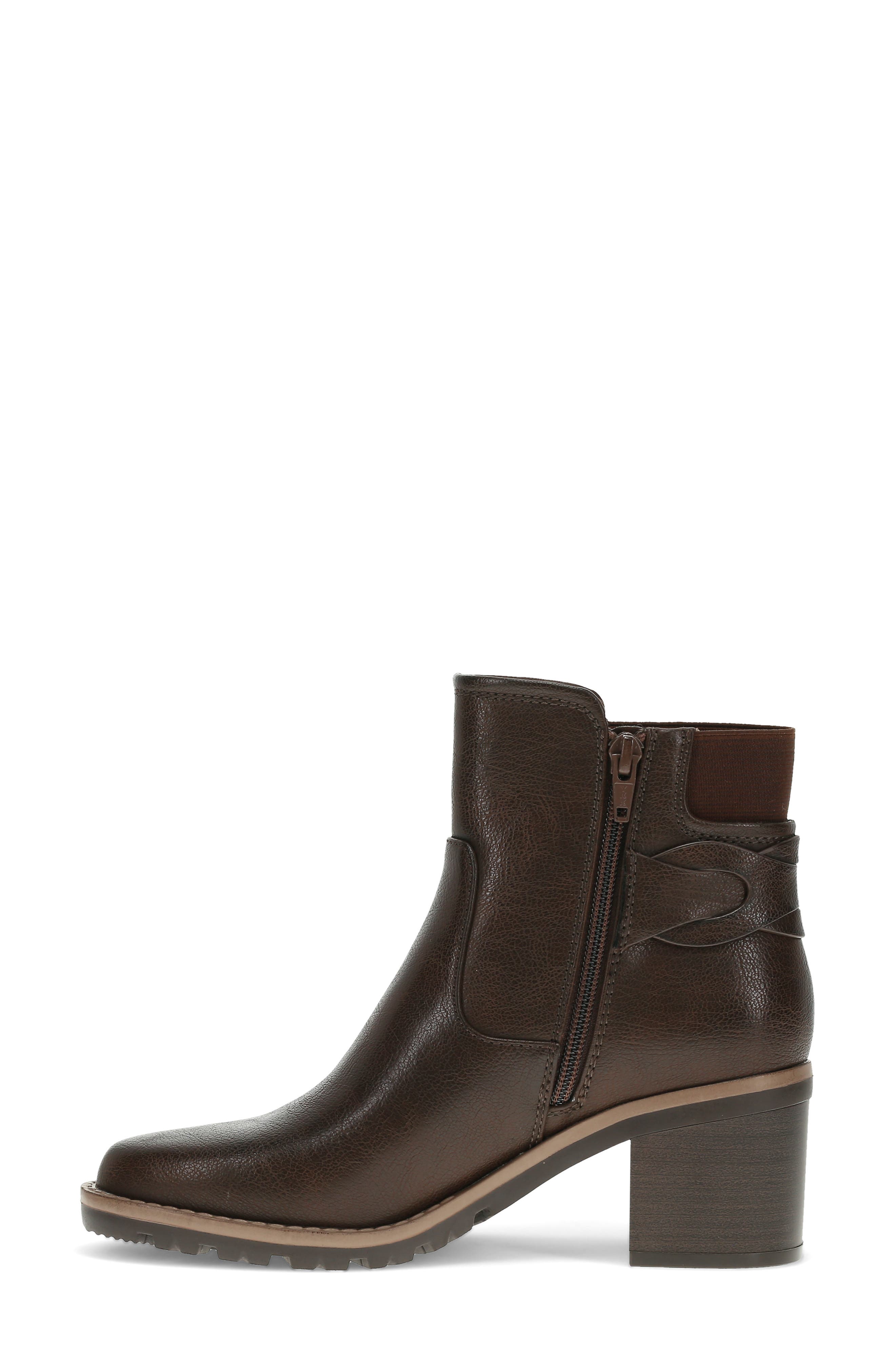 BARETRAPS Dezzi Block Heel Bootie, Alternate, color, Dark Brown