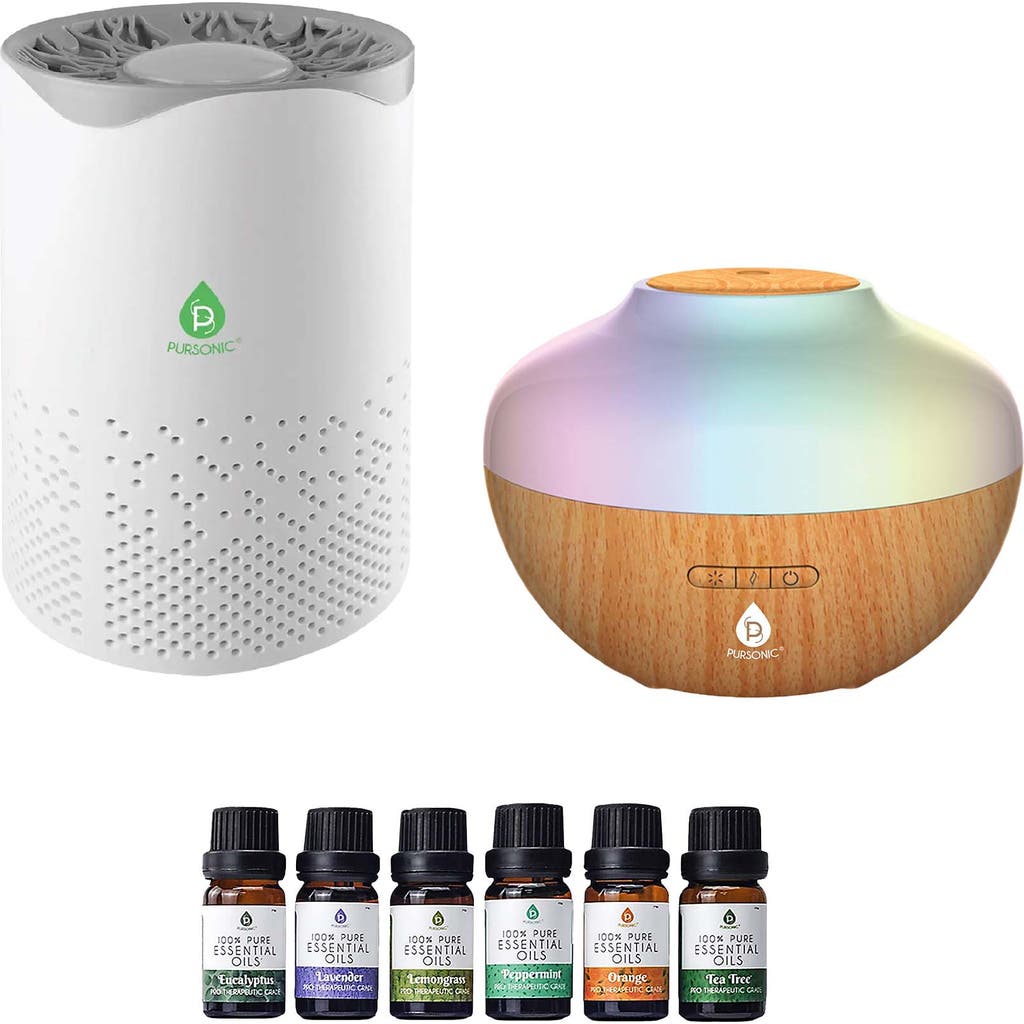 Pursonic Clean Air & Aromatherapy Bundle In Multicolor