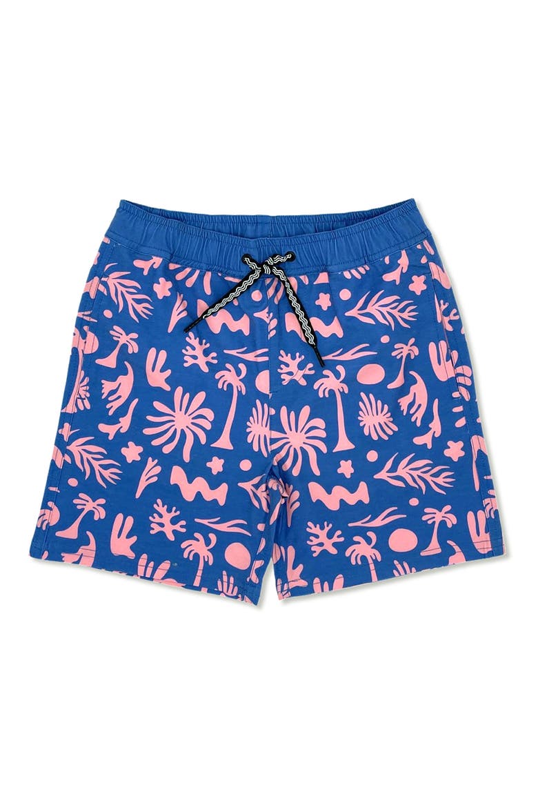 Kids' Sunny Vibes Swim Trunks, Main, color, FLAMINGO PINK