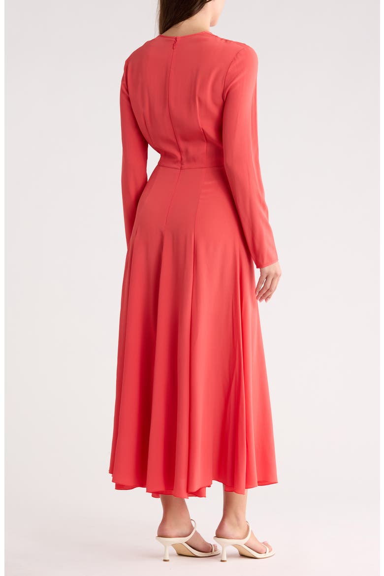 Tie Neck Midi Dress, Alternate, color, GOJI