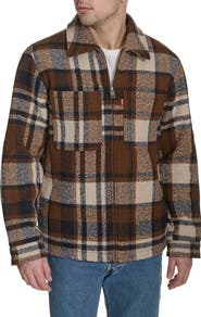 Levi's® Zip Front Plaid Shacket | Nordstrom