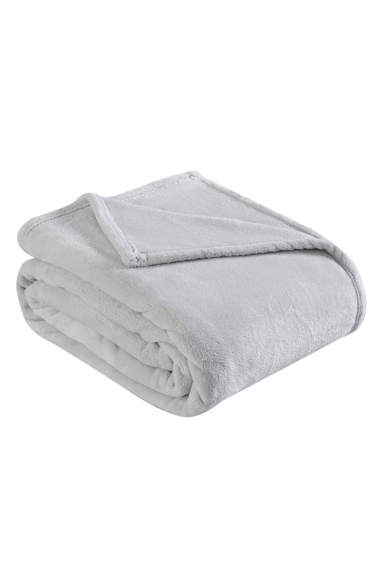 Eddie Bauer Ultra Soft Plush Throw Blanket, Main, color, Pebble