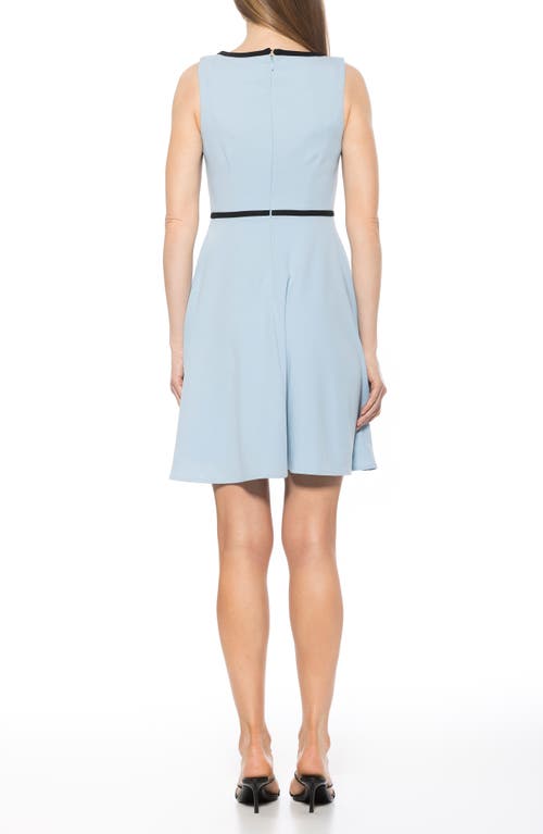 Alexia Admor Ida Fit And Flare Sleeveless Dress In Halogen Blue