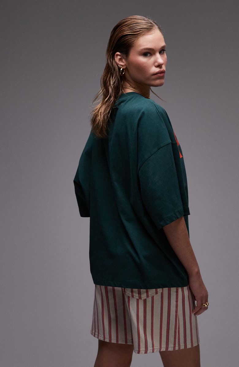 Topshop Pomodori Oversize Cotton T-Shirt, Alternate, color,