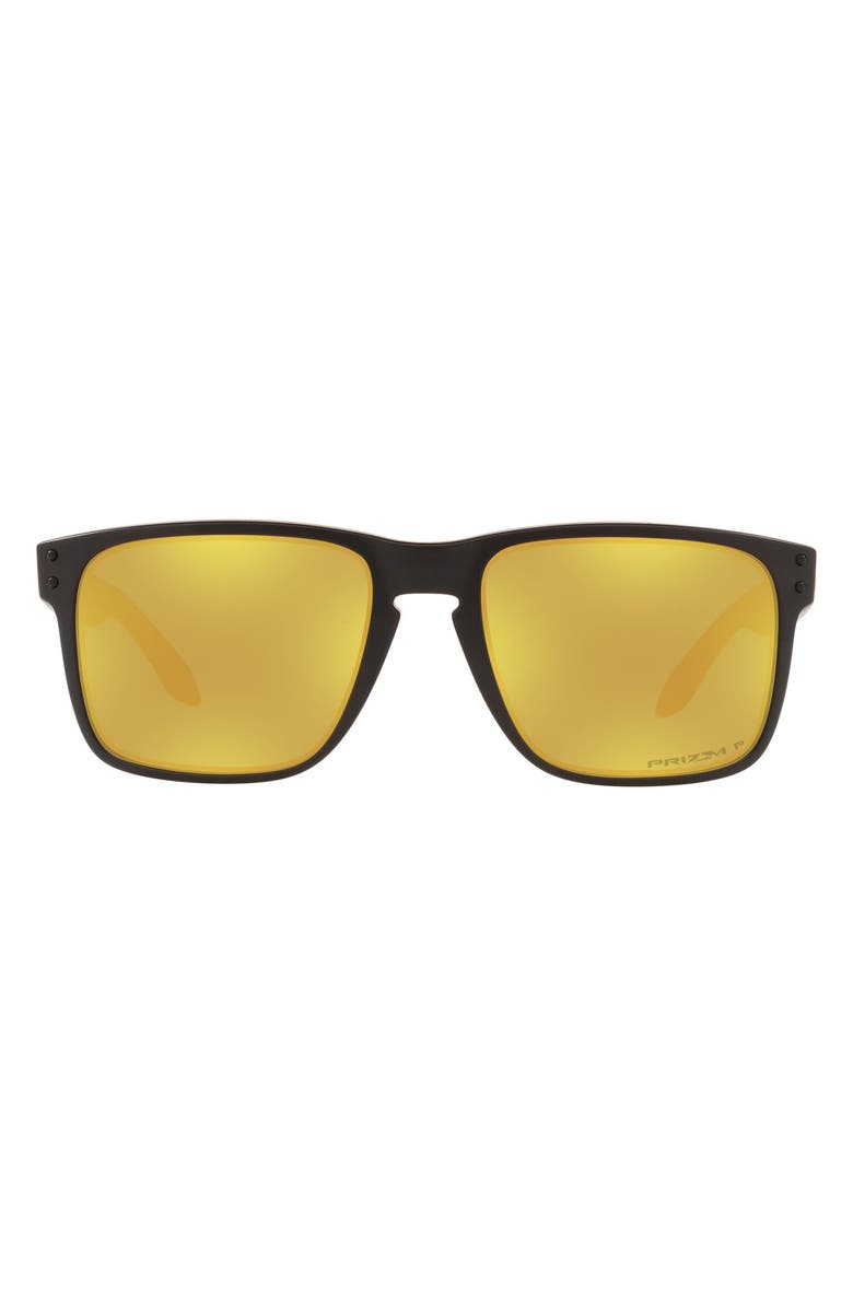 Oakley Holbrook<sup>™</sup> XL 59mm Prizm<sup>™</sup> Polarized Sunglasses, Main, color, Matte Black/ Prizm 24K
