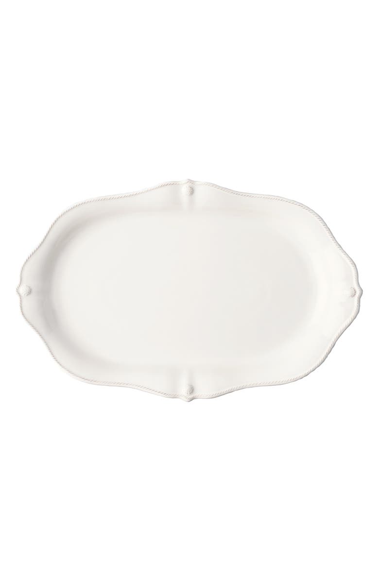 Juliska Berry & Thread Whitewash Scalloped Platter, Main, color, Whitewash