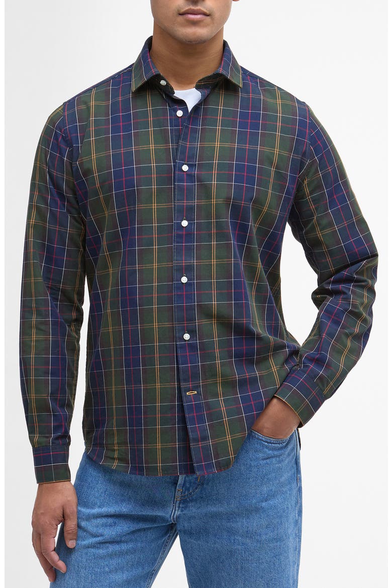 Kenton Tailored Checked Shirt, Main, color, CLASSIC TARTAN