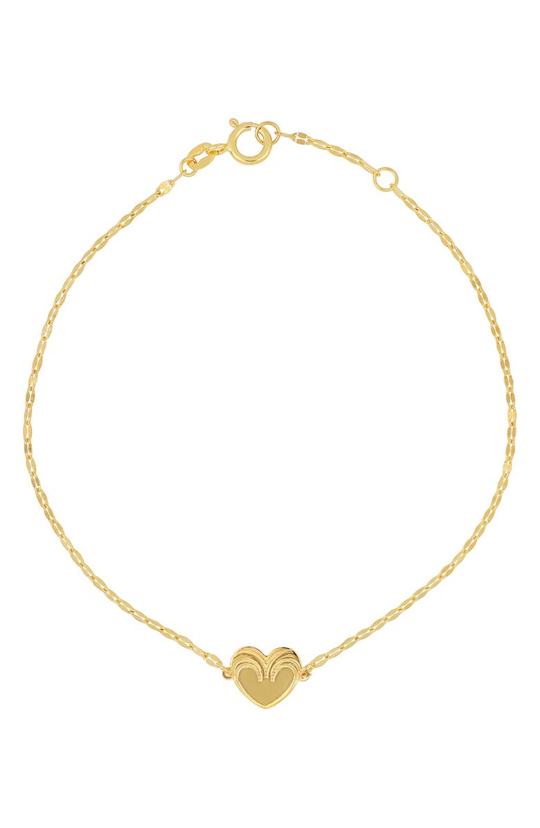 Bony Levy 14K Gold Heart Charm Bracelet, Main, color,
