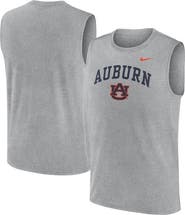 Nike Men's Nike Heather Gray Auburn Tigers Primetime Legend Arch Dri-FIT Muscle Tank Top