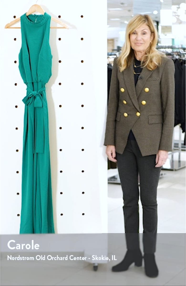 Sleeveless Ruffle Neck Jumpsuit, sales video thumbnail