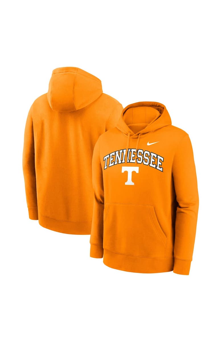 Nike Men
s Nike Tennessee Orange Tennessee Volunteers Club Fleece Arch Pullover Hoodie, Main, color, Tennessee Orange