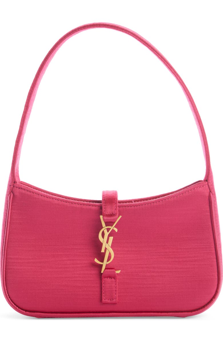 Saint Laurent Mini Le 5 à 7 Sateen Hobo Bag, Main, color,