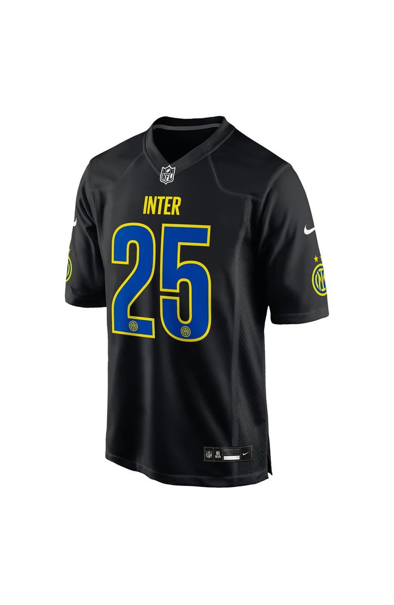 Nike Men's Nike  Black Inter Milan 2025 Soccer x NFL Game Jersey, Alternate, color, Black