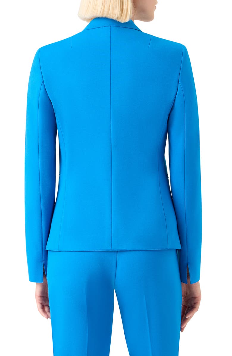Akris punto One-Button Jersey Blazer, Alternate, color, Cobalt Blue