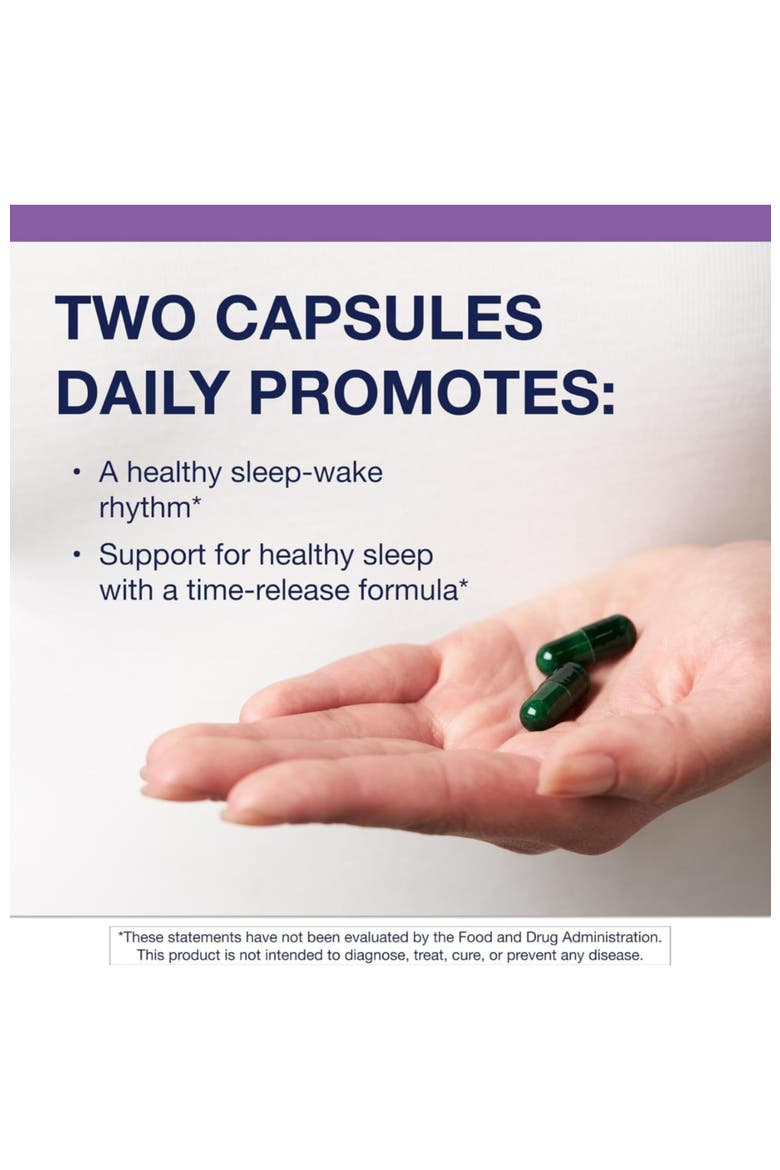 Dual-Phase Melatonin Sleep Supplement with Kava Root 60 Capsules, Alternate, color, None