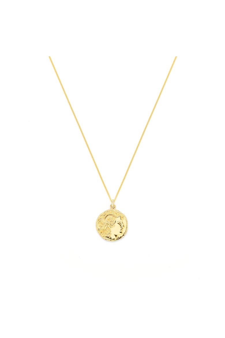 Alexander the Great Bust Antique Coin Necklace, Alternate, color, White