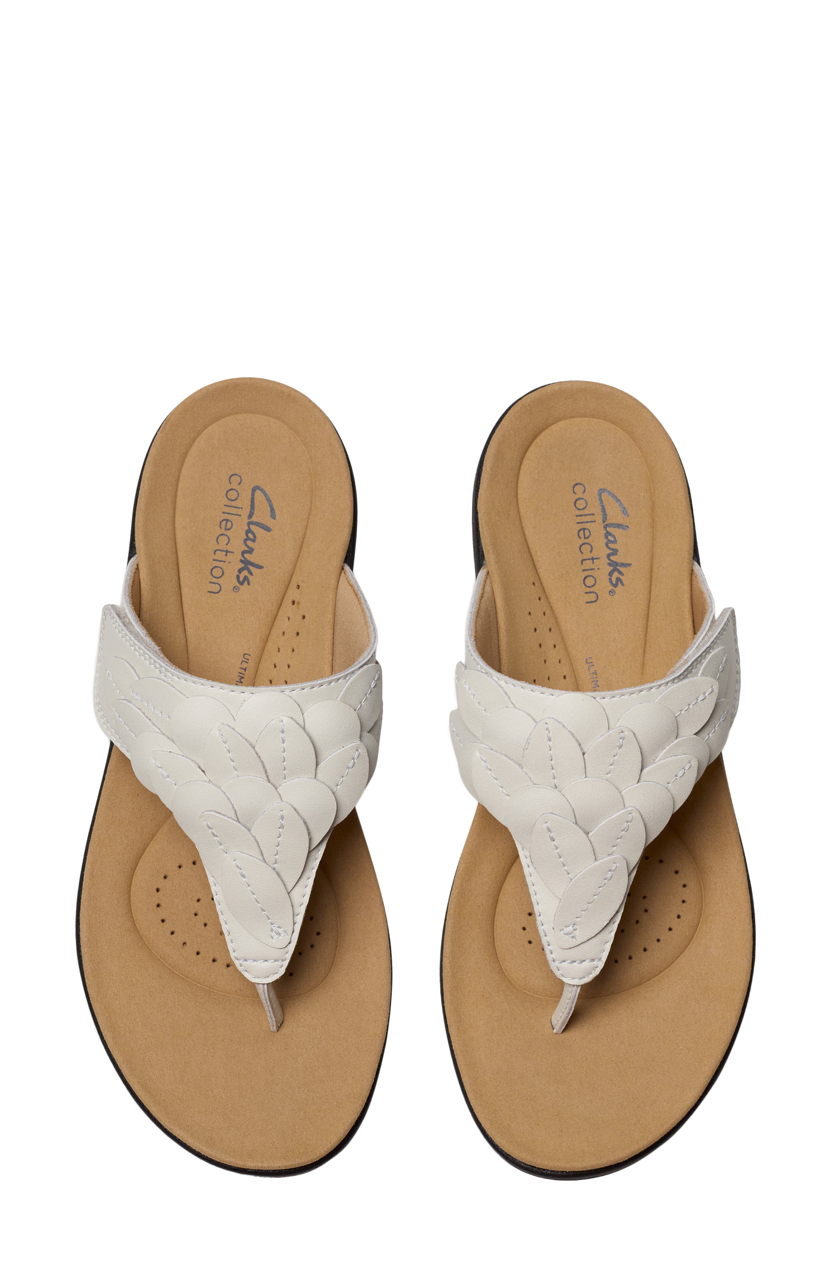 Clarks<sup>®</sup> Laurieann Palm Sandal, Alternate, color, Off White Leather