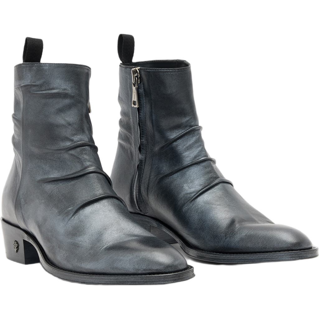 John Varvatos Two Five Zip Boot In Gray
