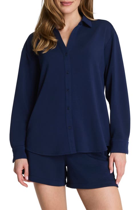 AirEssentials Oversize Button-Up Shirt