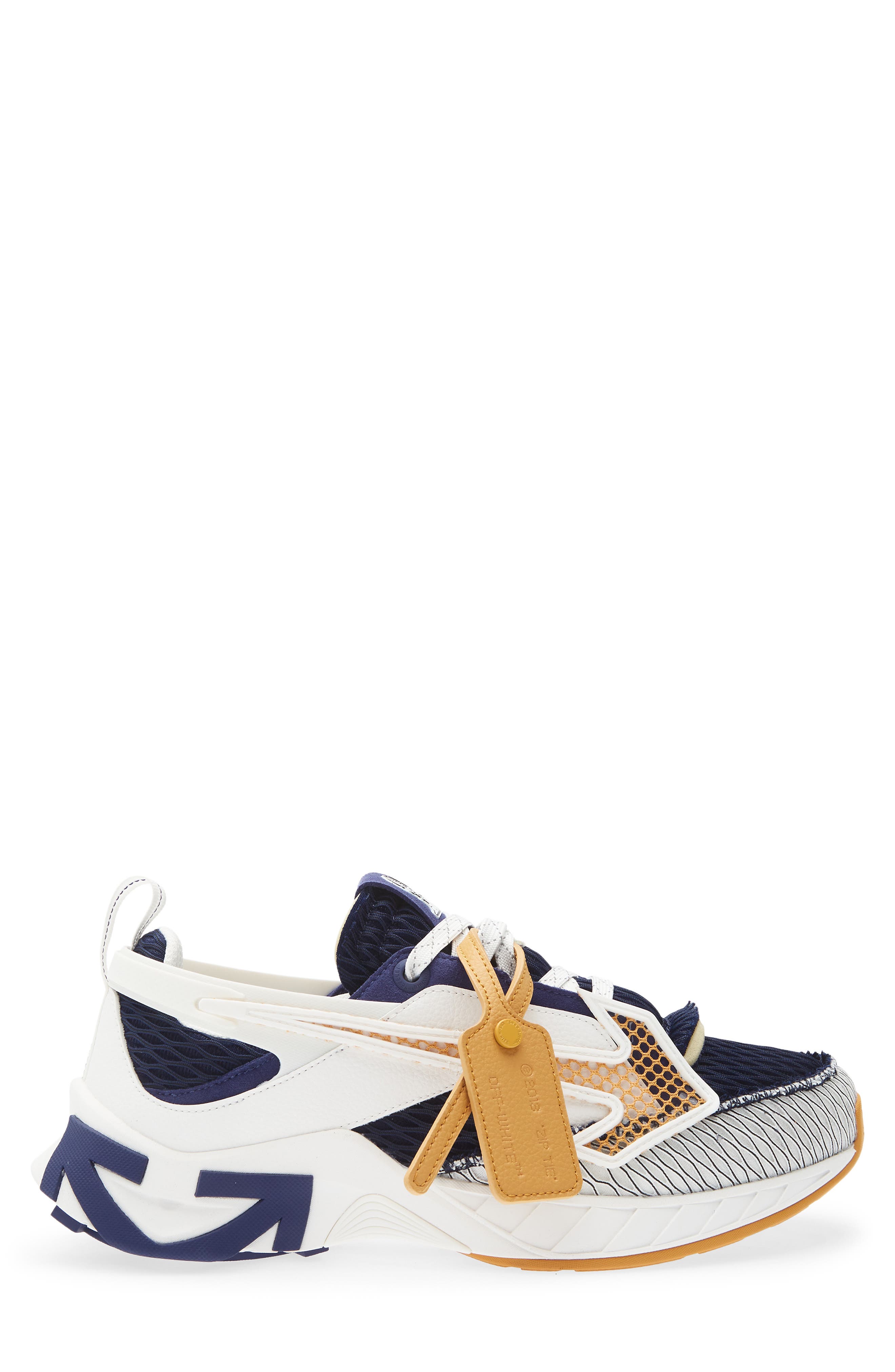 Space Memo Sneaker, Alternate, color, WHITE/ ORANGE