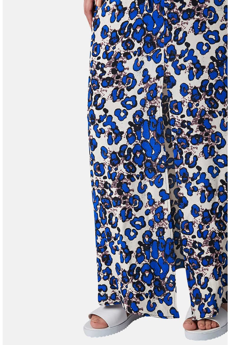 Print Cross Back Maxi Dress, Alternate, color, BLUE